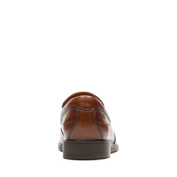 Clarks Mens Tilden Free Loafers Dark Brown | CA-9431275